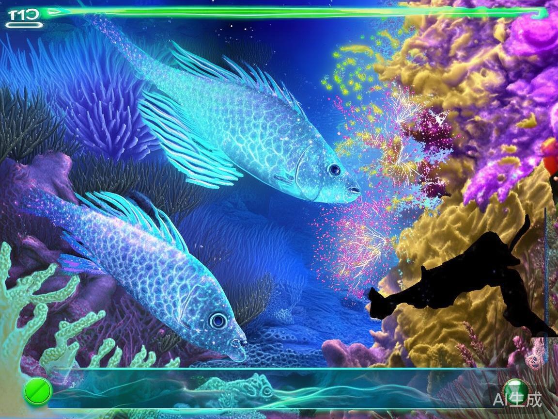 游戏中经常出现“超级奖励”鱼或“爆炸鱼”，利用这些