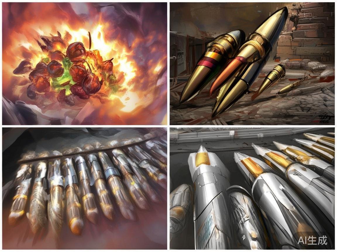 不同的炮弹适合应对不同的敌人，例如，爆炸型炮弹适合